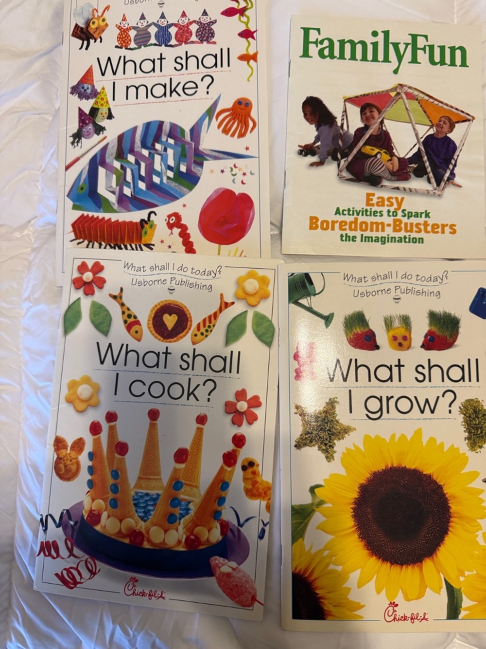 Usborne What Shall I Make? Kids Activity Book - White, Multicolor